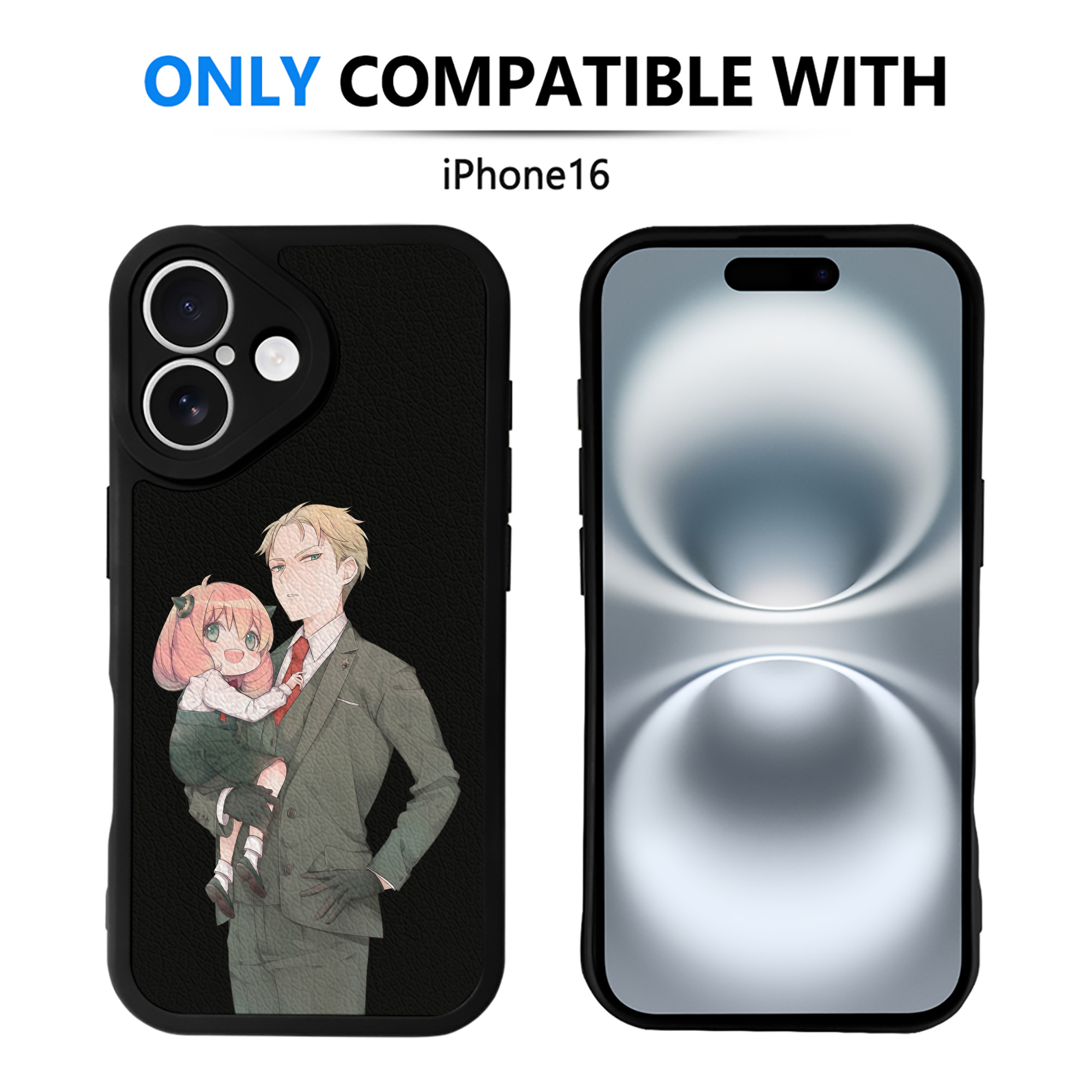 （画像用） SPY×FAMILY间谍家家酒 【iPhone 16シリーズ対応】シリコンスマホケース（レザー調） 材質：シリコン